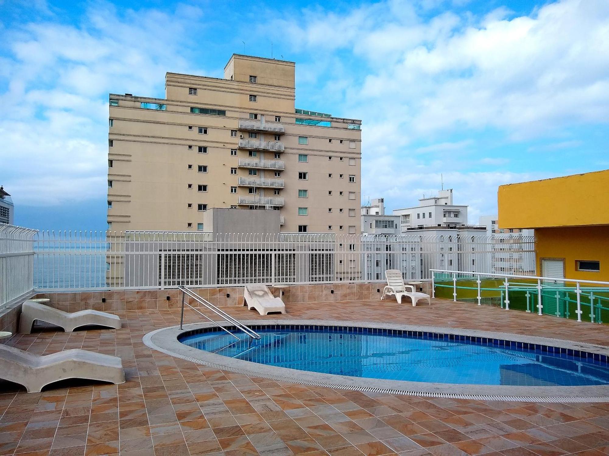 Flat Pitangueiras Boulevard Center Guaruja Bagian luar foto
