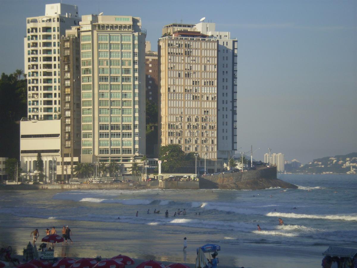 Flat Pitangueiras Boulevard Center Guaruja Bagian luar foto